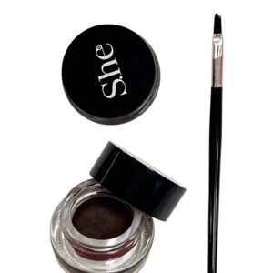 Waterproof Brown Gel Eyeliner - Dark Brown - Comes with Brush